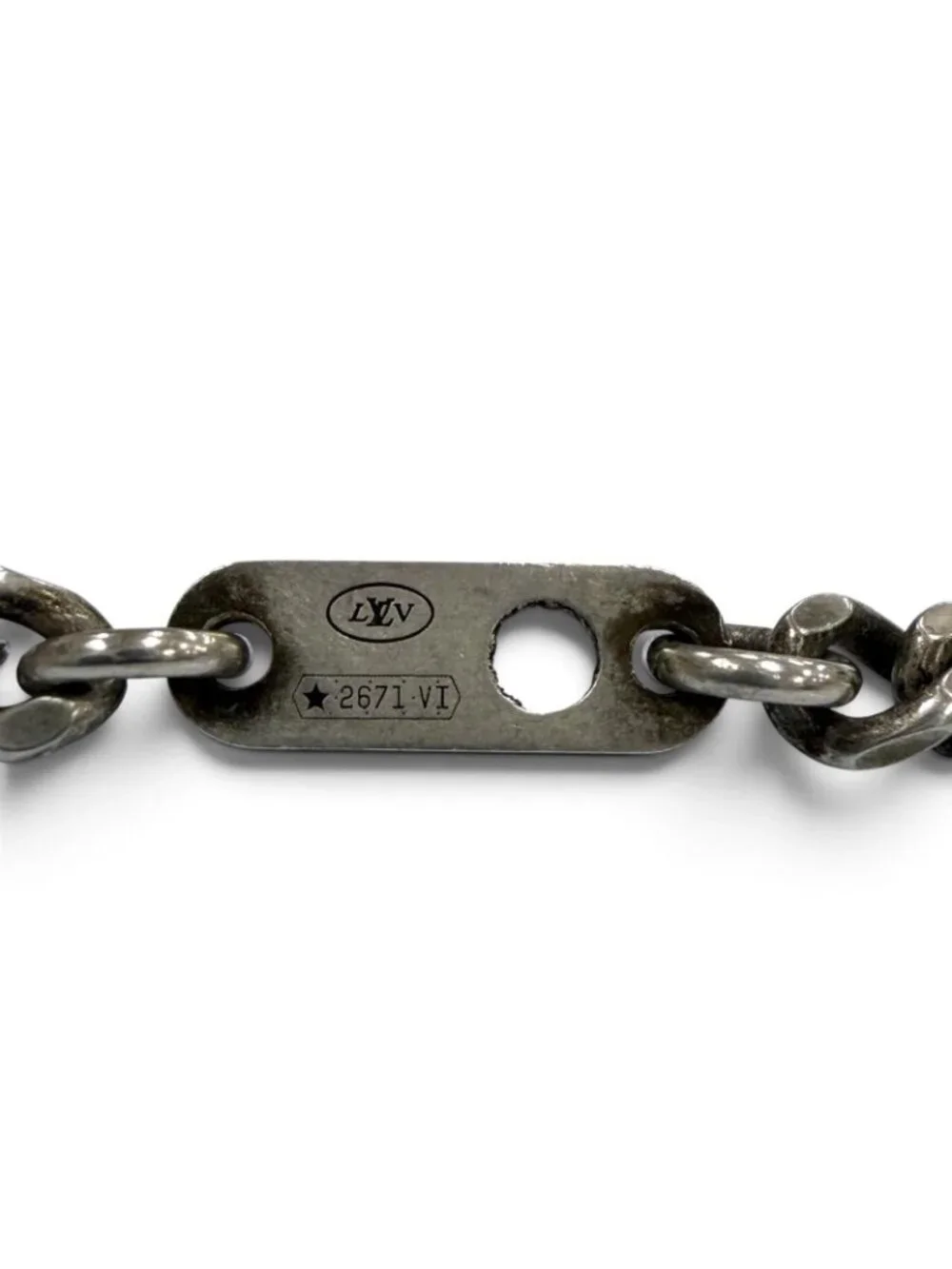 Louis Vuitton LV Sailor Chain 925 Necklace Silver